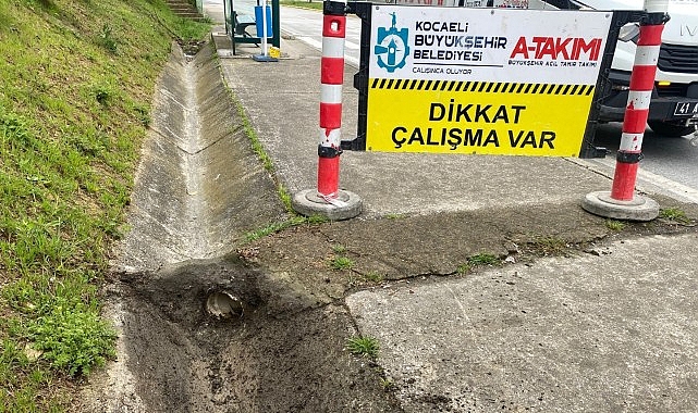 Kocaeli Belediyesi'nden Yoğun Yağışlara Hızlı Müdahale