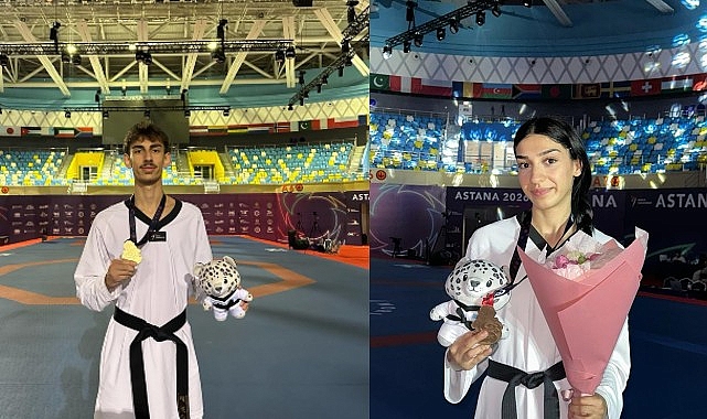 İzmirli Tekvandocular Kazakistan'da Madalya Kazandı!
